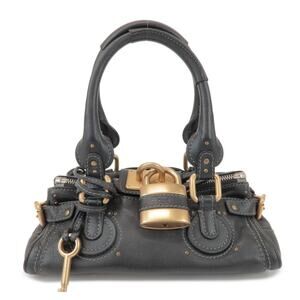 Chloe Paddington Mini Leather Satchel Black